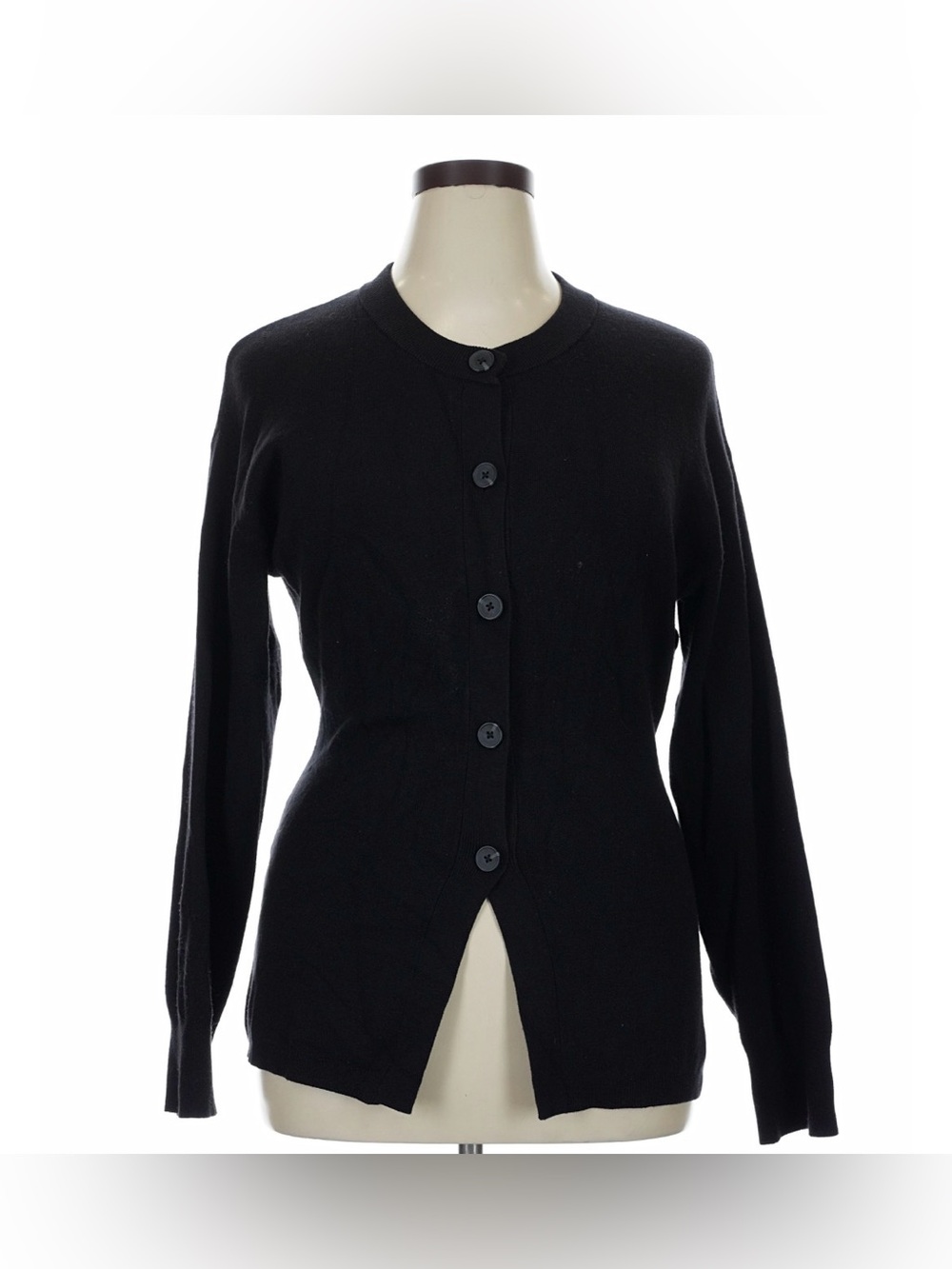 Future Collective Black Women's Button-Front Crewneck Sweater